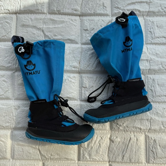 Mymayu blue kids size 5 6 rainboots - Picture 1 of 5